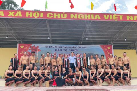 Xã Đăk Kroong tham gia ngày hội văn hoá, thể thao các dân tộc huyện Đăk Glei năm 2024